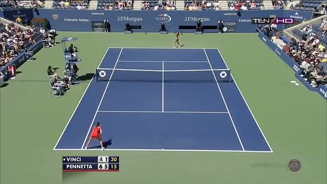 Watch Flavia Pennetta vs Roberta Vinci Match Point Quarterfinals US OPEN 2013 Video