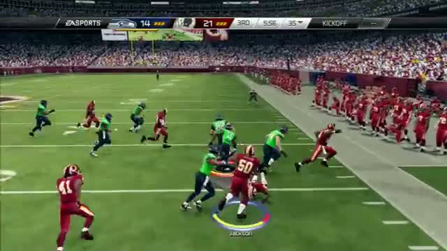 Watch MADDEN 25-RG3 ON BEAST MODE "MADDEN NFL 25" REDSKINS Vs. SEAHAWKS Online Gameplay Video