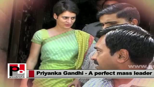 Watch Perfect mass leader - Priyanka Gandhi Video