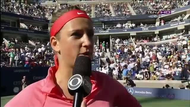 Watch Interview Victoria Azarenka vs Flavia Pennetta Semifinals US OPEN 2013 Video