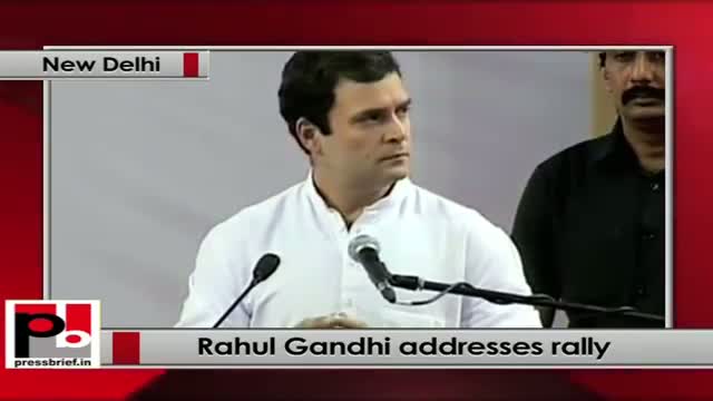 Watch Rahul Gandhi addresses the function to issue freehold rights in 45 resettlement Delhi colonies Video