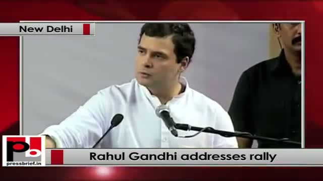 Watch Rahul Gandhi speaks at the function to confer freehold rights in 45 resettlement Delhi colonies Video