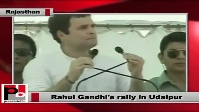 Watch Rahul Gandhi addresses Congress rally in Udaipur (Rajasthan) on 11th Sept, 2013 Video