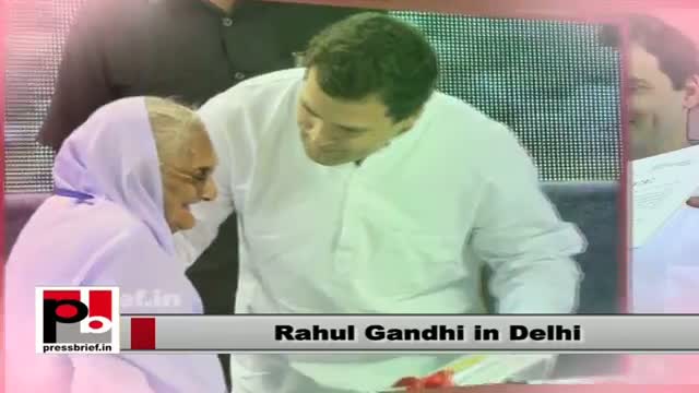 Watch Rahul Gandhi distributes freehold rights to residents of 45 resettlement colonies Video