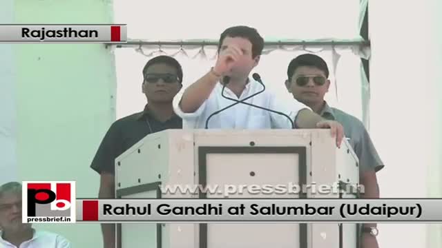 Watch Rahul Gandhi in Rajasthan explains Congress-led UPA govt's welfare policies for the poor Video