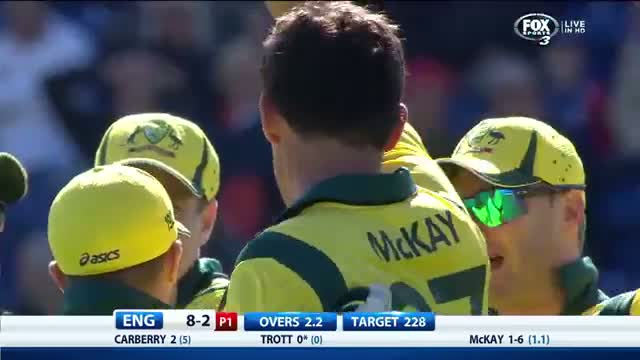 Watch McKay takes a hat-trick Video