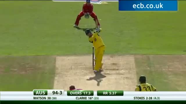 Watch Highlights - Australia innings, 5th NatWest Series ODI 2013, Ageas Bowl Video