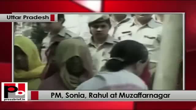 Watch PM Sonia Gandhi, Rahul Gandhi visit riot-hit Muzaffarnagar in UP Video