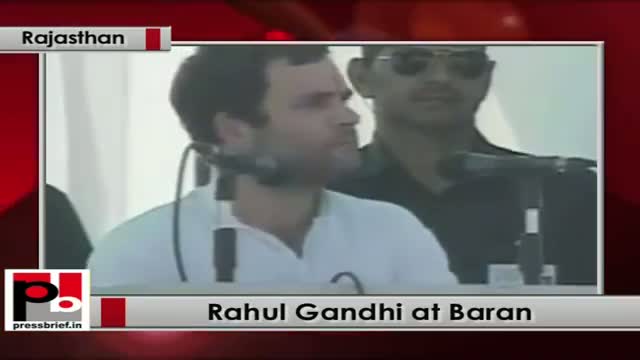 Watch Rahul Gandhi in Rajasthan: Only Congress works for the poor; slams opposition Video
