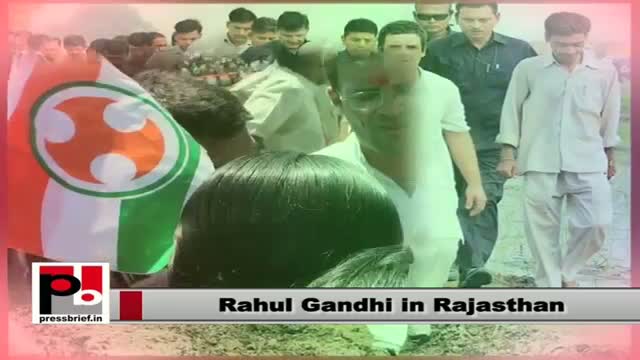 Watch 5 Rahul Gandhi in Rajasthan: Congress is committed for empowerment of the poor Video