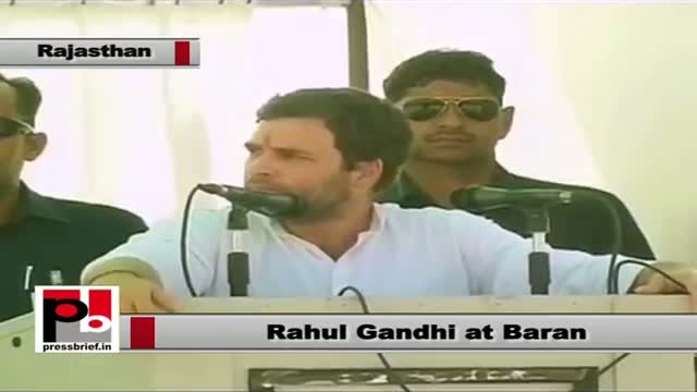 Watch Rahul Gandhi in Baran (Rajasthan) slams opposition for blocking UPA's welfare policies Video
