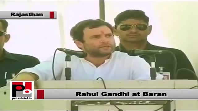 Watch Rahul Gandhi in Baran (Rajasthan): Congress wants the poor to live their dreams Video