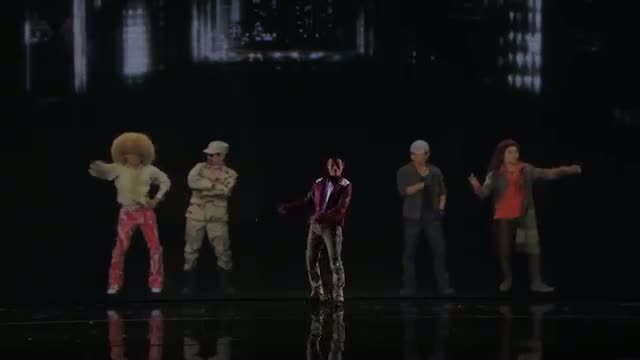 Watch Kenichi Ebina - Robotic Dancer Battles Eight Characters in 3D - America's Got Talent Finals 2013 Video