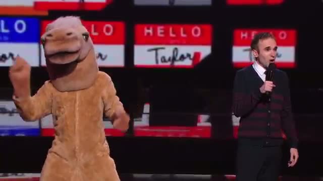 Watch Taylor Williamson - Picks on Heidi Klum's Love of Animals - America's Got Talent 2013 Finals Video