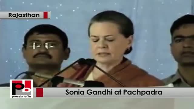 Watch Sonia Gandhi launches refinery project in Barmar, Rajasthan Video