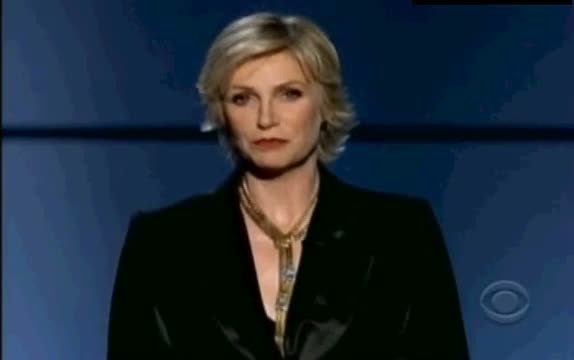 Watch Jane Lynch pays tribute to Cory Monteith Emmy Awards 2013 09/22/2013 Video