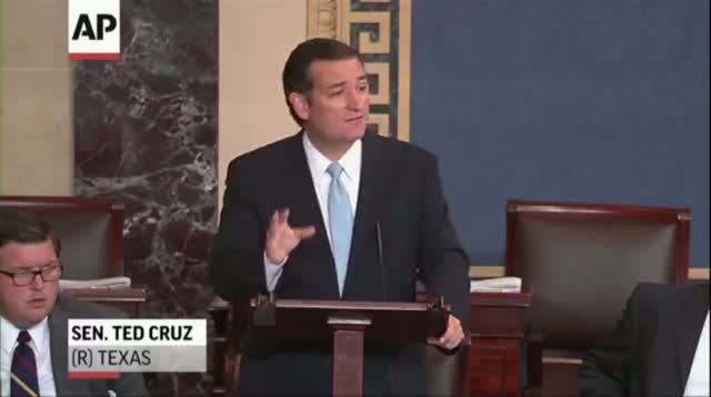 Watch Cruz: Speak Till He Can't Against Obamacare Video
