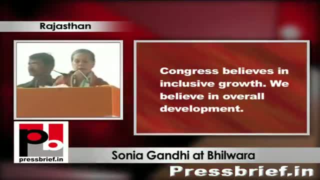 Watch Sonia Gandhi in Bhilwara explains UPA policies for tribals and adivasis Video