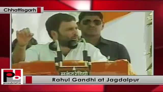 Watch Rahul Gandhi addresses Adivasi Adhikar Sammelan in Jagdalpur (Chhatisgarh) to address a Video