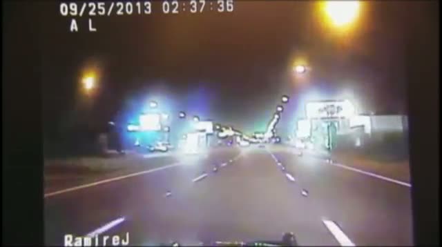 Watch Fiery End to Routine Traffic Stop Video