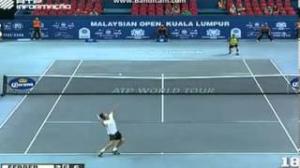 Watch David Ferrer vs Joao Sousa - Match point - Malaysia open 2013 Video