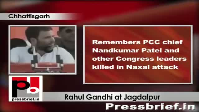 Watch Rahul Gandhi in Chhattisgarh slams opposition; says Congress believes in empowering the poor Video