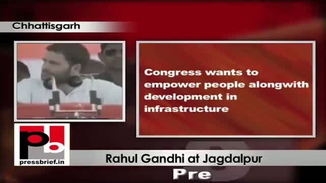 Watch Rahul Gandhi in Chhattisgarh strikes a chord with the Tribals in Bastar Video