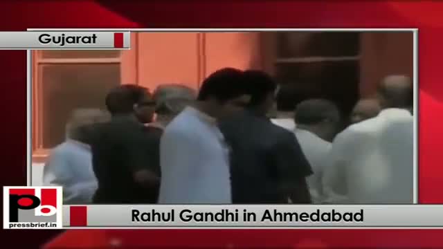 Watch Rahul Gandhi in Gujarat, visits Mahatma Gandhi's Sabarmati Ashram in Ahmedabad Video