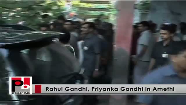 Watch Rahul Gandhi Priyanka Gandhi visits Amethi to interact with the Congress workers Video