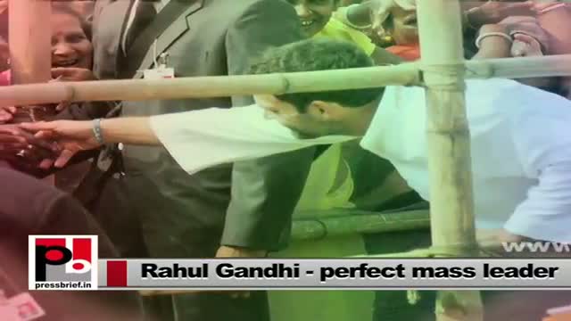 Watch Rahul Gandhi - perfect aam aadmi leader with progressive vision Video