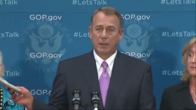 Watch Boehner on Shutdown: 'This Isn't Some Damn Game' Video