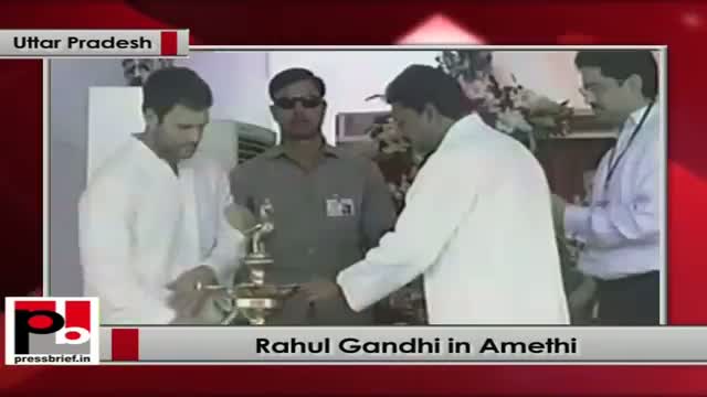 Watch Rahul Gandhi lays the foundation stone of a mega food park project in Amethi's Jagdishpur (UP) Video