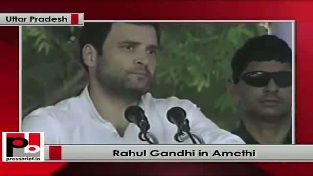 Watch Rahul Gandhi speaks after laying foundation stone of mega food park in Amethi (UP) Video