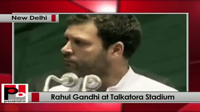 Watch Rahul Gandhi speaks on the occasion of Dalit Adhikar Diwas at Talkatora Stadium, New Delhi Video