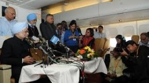 Watch PM's on-board Press Conference on return from USA - PART I Video