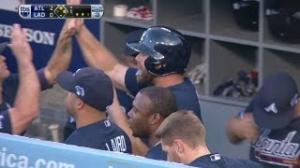 Watch MLB: ATL@LAD Gm 3: C. Johnson extends lead with RBI knock Video