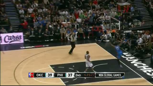 Watch NBA: Kevin Durant Posts a Double-Double in Manchester! Video