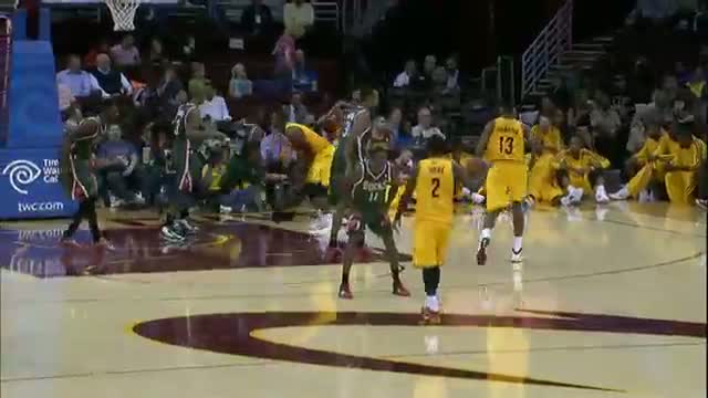 Watch NBA: Kyrie Irving is Spot On for the Alley Oop to Tristan Thompson Video