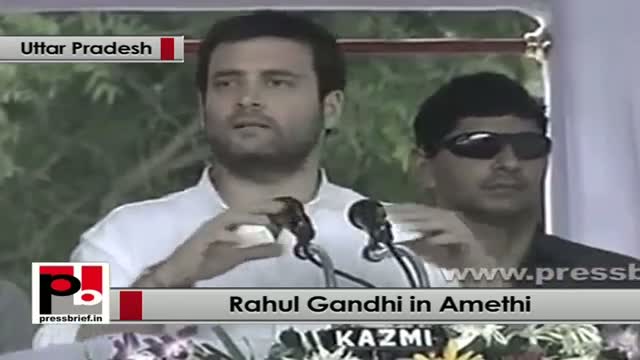 Watch Rahul Gandhi in Amethi explains the benefits of proposed mega Food Park Video