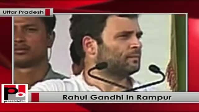 Watch Rahul Gandhi in Rampur addresses mega Congress Rally Video