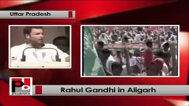 Watch Rahul Gandhi in Aligarh addresses mega Congress rally; slams opposition Video