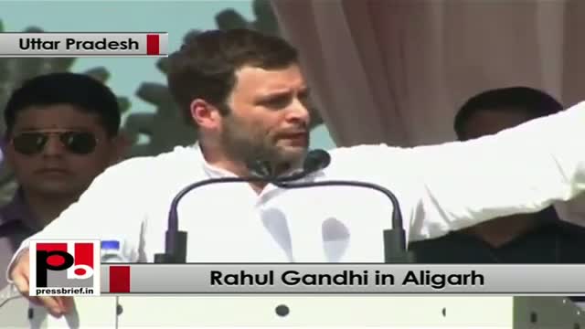 Watch Rahul Gandhi in Aligarh takes indirect dig at BJP,SP over Muzaffarnagar riots Video