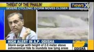 Watch Cyclone Phailin- India's Odisha and Andhra Pradesh prepare for storm Video