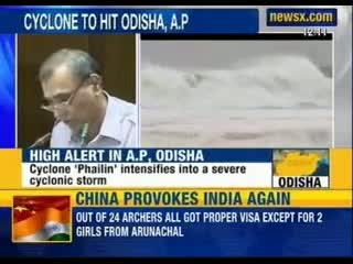 Watch Cyclone Phailin, half the size of India, set to hit Odisha, Andhra Pradesh coasts Video