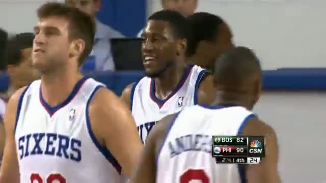 Watch NBA: Hawes No-Look Touch Pass to Young, And 1! Video