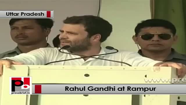 Watch Rahul Gandhi in Rampur takes a dig at BJP's India Shining slogan Video