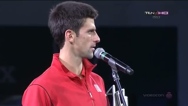 Watch Novak Djokovic Speech vs Del Potro Final Highlights Shanghai Masters 2013 Video