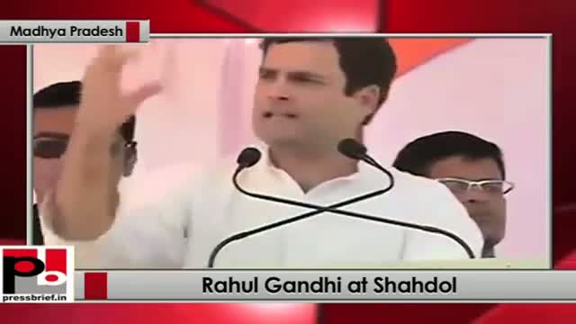 Watch Rahul Gandhi addresses a mega Congress rally in Shahdol, Madhya Pradesh Part 01 Video