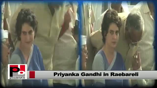 Watch Priyanka Gandhi visits Raebareli with Sonia Gandhi Video