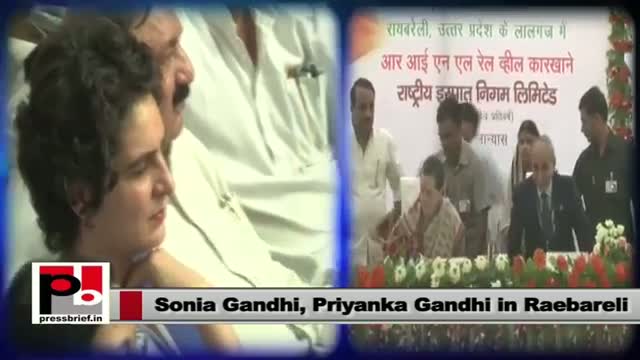 Watch Sonia Gandhi gifts more projects for Raebareli; Priyanka Gandhi also present Video